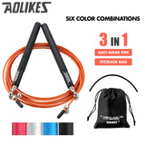 Crossfit Speed Jump Rope Professional Skipping Rope For MMA Boxing Fitness Skip Workout Training With Carrying Bag Spare Cable - Dollarwoods