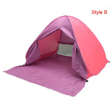 Automatic Sun Shelters Beach Tent UV Protection Pop Up Tents Sun Shade Awning Camping Outdoor Hiking Travel Shelter X318B - Dollarwoods