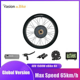 Electric Bike Conversion Kit 26" Bicycle Rear Wheel 1500W 1000W 48VHub Motor PASIONEBIKE - Dollarwoods