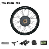 Electric Bike Conversion Kit 26" Bicycle Rear Wheel 1500W 1000W 48VHub Motor PASIONEBIKE - Dollarwoods