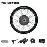 Electric Bike Conversion Kit 26" Bicycle Rear Wheel 1500W 1000W 48VHub Motor PASIONEBIKE - Dollarwoods