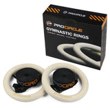 Wood Gymnastic Rings 32/28mm DIA Olympic Gym Rings For Home Gym Fitness Great for Your Muscle Building Ab Workout Strength - Dollarwoods