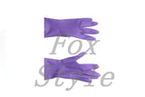 short latex gloves in purple color - Dollarwoods