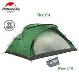 Naturehike Bear UL2 Camping Tent Ultralight Large Space 2 Persons Outdoor 20D Nylon Waterproof Tent 2 Doors Ventilation Tent - Dollarwoods